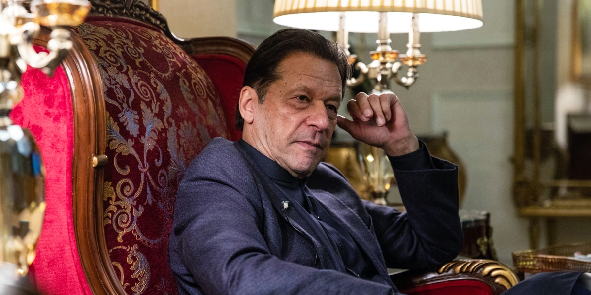 Imran Khan, Pakistan's former prime minister, at an interview in Lahore, Pakistan, Jan. 24, 2023.