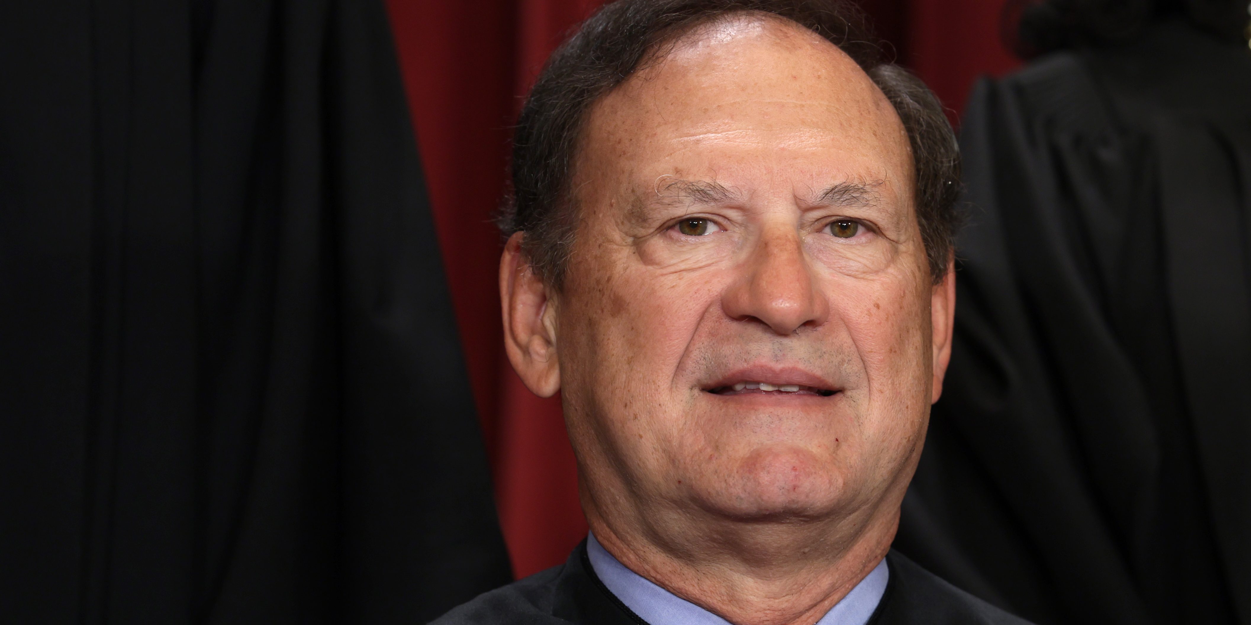 WASHINGTON, DC - OCTOBER 07: United States Supreme Court Associate Justice Samuel Alito poses for an official portrait at the East Conference Room of the Supreme Court building on October 7, 2022 in Washington, DC. The Supreme Court has begun a new term after Associate Justice Ketanji Brown Jackson was officially added to the bench in September. (Photo by Alex Wong/Getty Images)