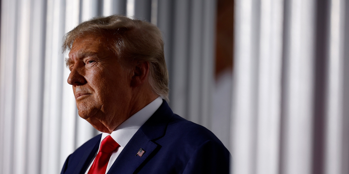 BEDMINSTER, NEW JERSEY - JUNE 13: Former U.S. President Donald Trump prepares to speak at the Trump National Golf Club on June 13, 2023 in Bedminster, New Jersey. Earlier in the day, Trump pled not guilty in federal court in Miami on 37 felony charges, including illegally retaining defense secrets and obstructing the government’s efforts to reclaim the classified documents. (Photo by Chip Somodevilla/Getty Images)