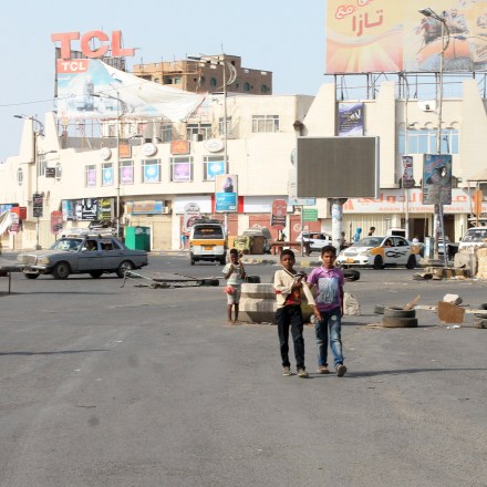 Cars drive on a main road in the Sheikh Othman area, in the southern Yemeni port city of Aden, on May 13, 2015. King Salman doubled Saudi Arabia's Yemen aid commitment to $540 million, the first day of a humanitarian pause in a bombing campaign it has led against neighbouring rebels. AFP PHOTO / SALEH AL-OBEIDI        (Photo credit should read SALEH AL-OBEIDI/AFP/Getty Images)
