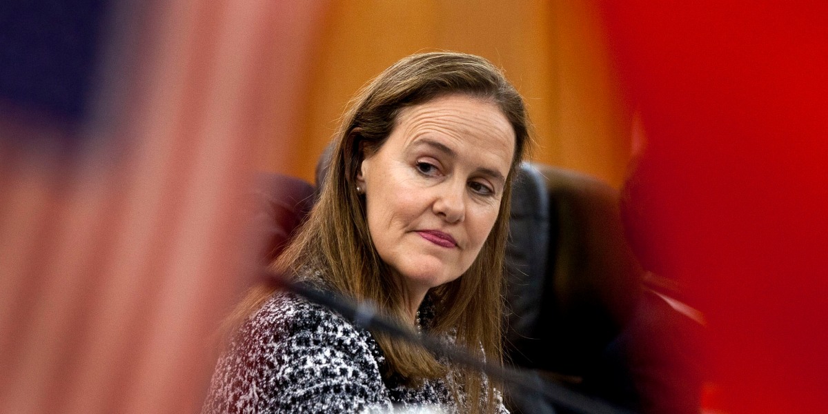 U.S. Defense Undersecretary Michele Flournoy, prepares for a bilateral meeting with Gen. Ma Xiaotian, the People's Liberation Army's deputy chief of staff, at the Bayi Building in Beijing, China, Wednesday, Dec. 7, 2011. Chinese and U.S. defense officials met in Beijing on Wednesday for their highest-level contacts since recent frictions over arms sales to Taiwan and plans to strengthen the American military presence in the Pacific. (AP Photo/Andy Wong, Pool)